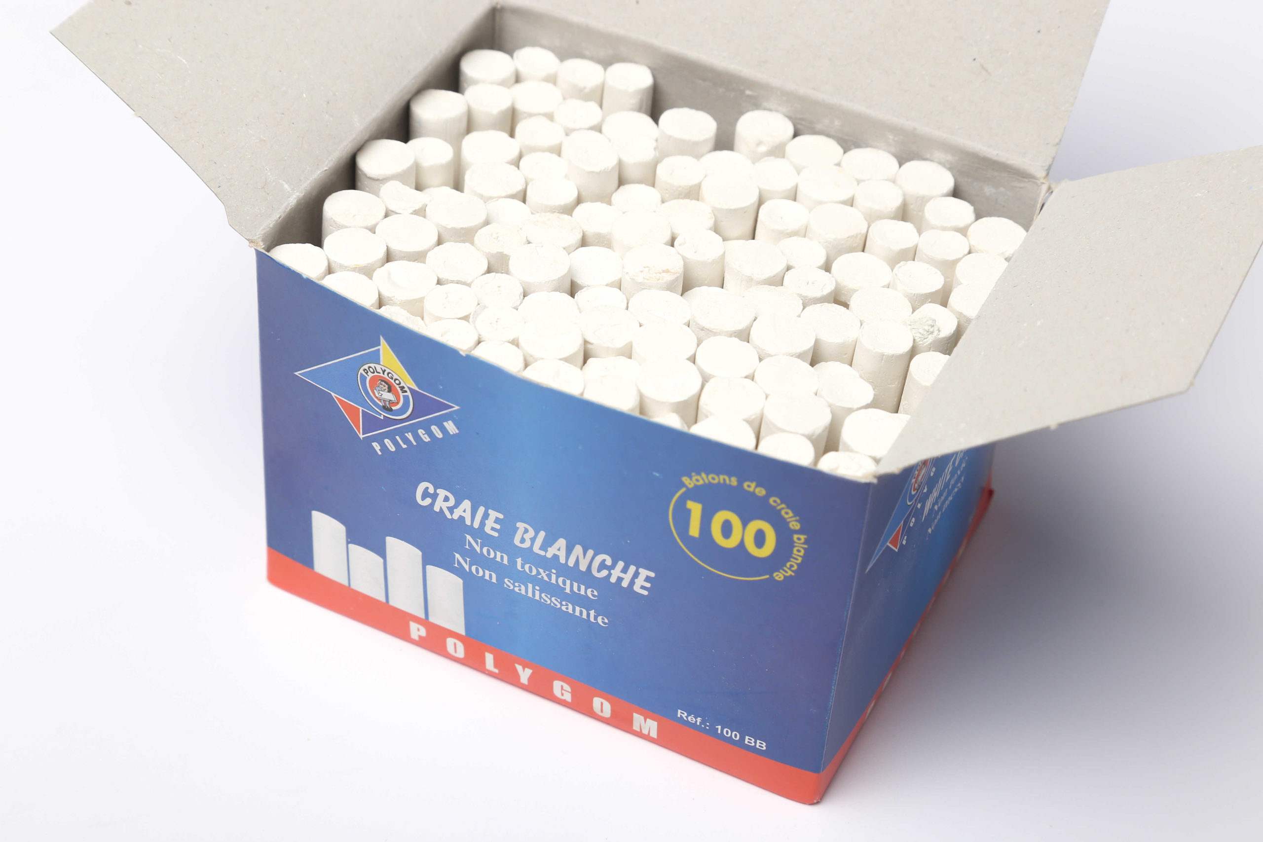 Craie Omyacolor blanche (Boîte de 100)